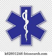 Medical symbol of the Emergency Medical symbol of the Emergency