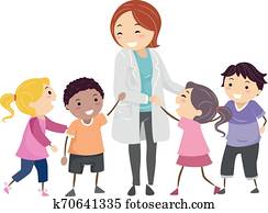 Stickman Kids Psychiatrist Doctor Illustration Stickman Kids Psychiatrist Doctor Illustration