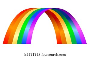 arco íris, ilustração