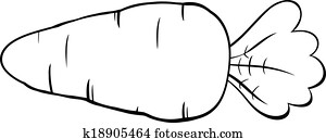 Black And White Cartoon Carrot Black And White Cartoon Carrot