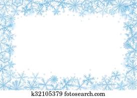 Border of snowflakes Border of snowflakes