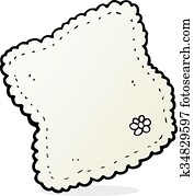 Handkerchief Clipart / Handkerchief clipart folded - Pencil and in