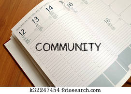 Community write on notebook