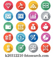 geschaefts, und, investition, flache, farbe, heiligenbilder geschaefts, und, investition, flache, farbe, heiligenbilder