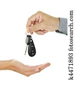 Giving car key