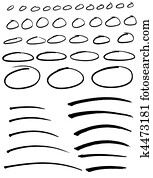 marker circles and strokes