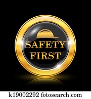 Sicherheit Zuerst Vektoren | 1000+ Sicherheit Zuerst Clip Art | Fotosearch