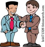 two men shaking hands