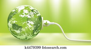 וקטור, ניתן להמשך, ירוק, אנרגיה, מושג