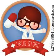 נחמד, סמם חנות, דגל