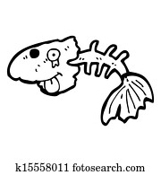 魚骨 イラストギャラリー 856 魚骨 アート Fotosearch