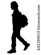 back to school kid silhouette back to school kid silhouette