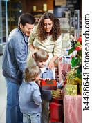 glad familie, hos, børn