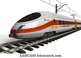 Modern high speed train Modern high speed train