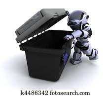 robot with tool box