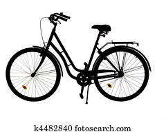 Silhouette of a bike Silhouette of a bike