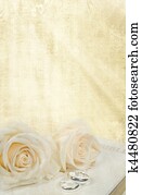 wedding rings and roses wedding rings and roses