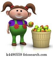apple harvest - girl apple harvest - girl