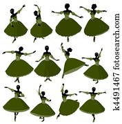 Ballerina Illustration Silhouette Ballerina Illustration Silhouette