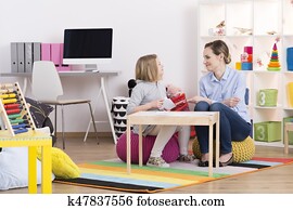 criança, durante, jogo, terapia