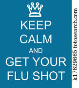 mantenha, pacata, e, adquira, seu, tiro flu