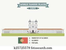 mosteiro, de, alcobaca, portugal mosteiro, de, alcobaca, portugal