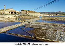 Saltworks of Imon Siguenza province Castilla la Mancha Spain