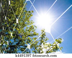 Solar energy concept Solar energy concept