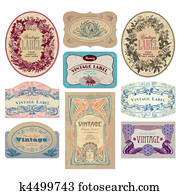 vintage labels set (vector) vintage labels set (vector)