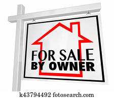 למכירה על ידי בעל, מקרקעין, בית של בית, חתום, 3d, דוגמה