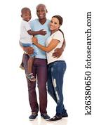 afrikansk amerikansk familie