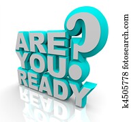 Are You Ready - 3D Words Are You Ready - 3D Words