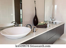 contemporâneo, banheiro