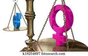 Gender Equality Balancing Scale Gender Equality Balancing Scale