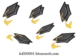 graduation caps being tossed in the air graduation caps being tossed in the air