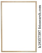 narrow golden wooden picture frame narrow golden wooden picture frame