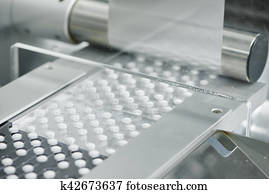 tablette, pille, production., blasenziehend, zubringer tablette, pille, production., blasenziehend, zubringer
