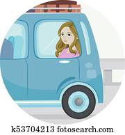 triste, em movimento, casas, ilustração