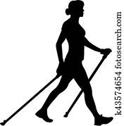 נורדי, ללכת, צללית