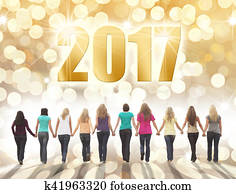 helgdag, kvinnlig, vänskap