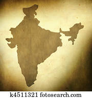 India map on grunge background India map on grunge background