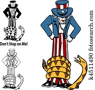 Tea Party Rattlesnake Uncle Sam Tea Party Rattlesnake Uncle Sam