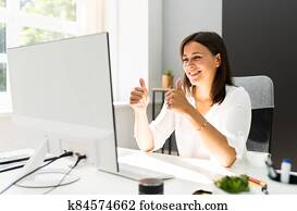 Young Happy Business Woman Young Happy Business Woman