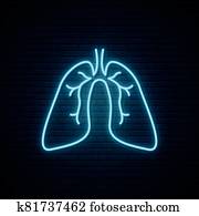 נאון, ריאות, חתום.