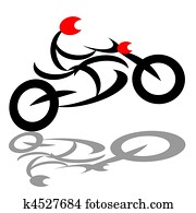 Abstract extreme biker Abstract extreme biker