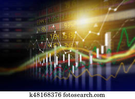 Business concept of stock market graph background design Business concept of stock market graph background design
