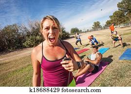 Intimidating Fitness Trainer