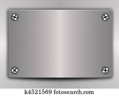 Polished metal plate steel 