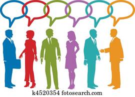 社會, 媒介 事務, 人們, 談話, 演說泡
