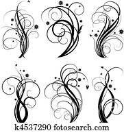 Black swirl design Black swirl design